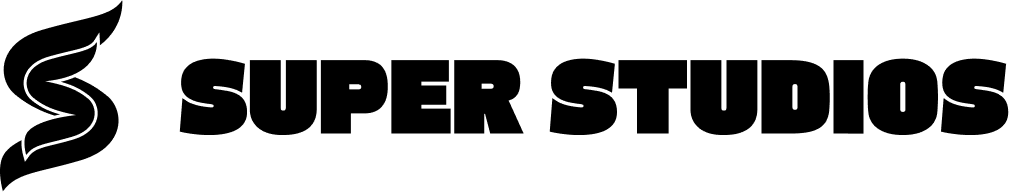 Super Studios horizontal black logo